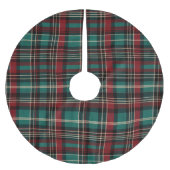 Country Red Green Plaid Kerstmis Kerstboom Rok (Voorkant)