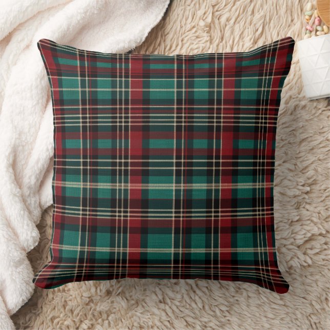 Country Red Green Plaid Kerstmis Kussen (Deken)