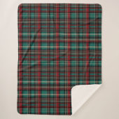 Country Red Green Plaid Kerstmis Sherpa Deken (Voorkant)