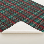 Country Red Green Plaid Kerstmis Sherpa Deken (3/4)
