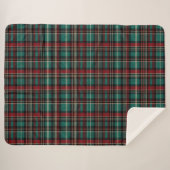 Country Red Green Plaid Kerstmis Sherpa Deken (Voorkant (horizontaal))