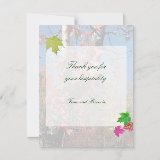 Country Road bedankkaartje Bedankkaart (Achterkant)