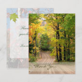 Country Road bedankkaartje Bedankkaart (Voorkant / Achterkant)