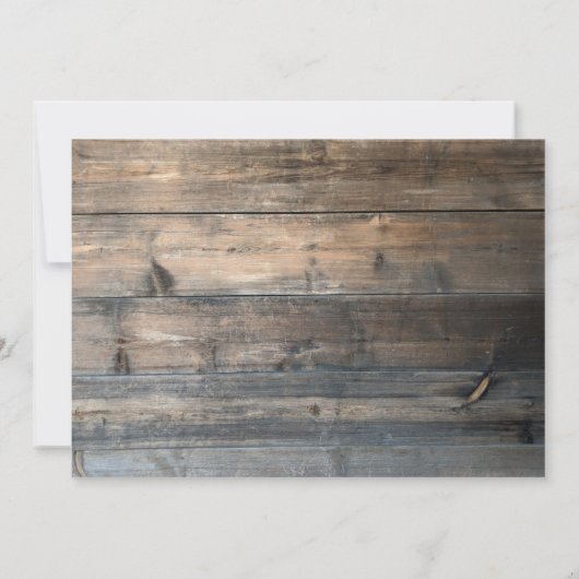 Country Road bruiloft uitnodiging (Achterkant)