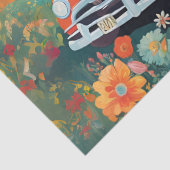 Country Road Car Whimsy Tissuepapier (Detail)