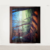 Country Road Fijn Kunst Landschapsprint Wandkleed (Voorkant)