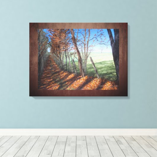 "Country Road" Fine Art Landschap Canvas Afdruk (Insitu (Houten vloer))