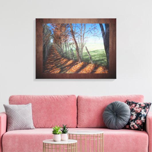 "Country Road" Fine Art Landschap Canvas Afdruk (Insitu (Woonkamer))
