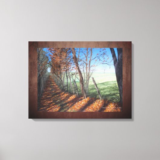 "Country Road" Fine Art Landschap Canvas Afdruk (Voorkant)