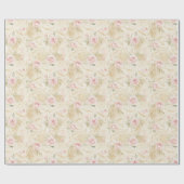 Country Road Floral Verjaardag Cadeaupapier (Vlak)