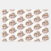 Country Road Horse Cowgirl Pet Verjaardag Inpakpapier Vel (Voorkant 3)