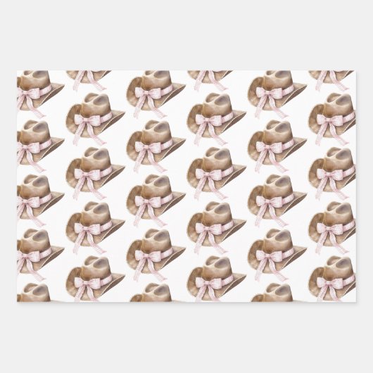 Country Road Horse Cowgirl Pet Verjaardag Inpakpapier Vel (Voorkant 3)