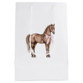 Country Road Horse Verjaardag Medium Cadeauzakje (Achterkant)