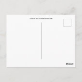 Country Road in Winter: Cheshire, Engeland Briefkaart (Achterkant)