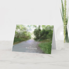 Country Road Sympathy Card Kaart