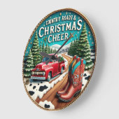 Country Roads Christmas Cheer Grote Klok (Hoek)