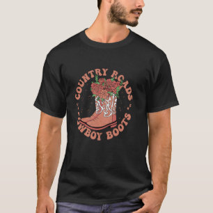 Country Roads, Cowboylaarzen Southern Western T-shirt