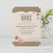 Country Rodeo Western Baby shower Kaart (Staand voorkant)