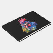 Country Rooster Chicken Waterverf Stijl Gastenboek (Hoek)