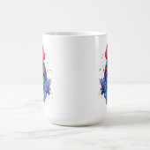 Country Rooster Chicken Waterverf Stijl Magische Mok (Midden)