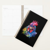 Country Rooster Chicken Waterverf Stijl Planner (Display)