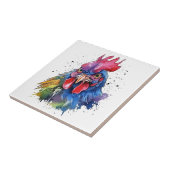 Country Rooster Chicken Waterverf Stijl Tegeltje (Zijkant)