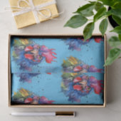 Country Rooster Chicken Waterverf Stijl Tissuepapier (Geschenk)