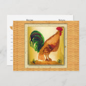 Country Rooster Recept Kaart (Voorkant / Achterkant)