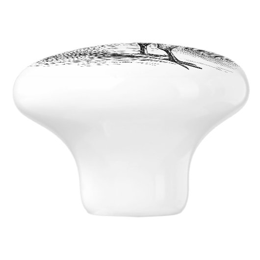  country-roster decor knop (Zijkant)