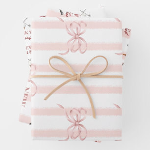 Country Roze Nieuw in de Club Meisje Golf Baby Sho Inpakpapier Vel