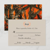 Country Rustic Antlers Camo RSVP (Voorkant / Achterkant)