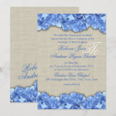 Country Rustic Blue Hydrangea Kaart (Voorkant / Achterkant)