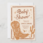 Country Rustic Boy Baby shower Uitnodiging (Voorkant)