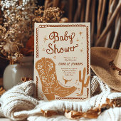 Country Rustic Boy Baby shower Uitnodiging