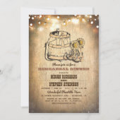 Country Rustic Cowboy laarzen repetitie diner Kaart (Voorkant)