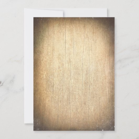 Country Rustic Cowboy laarzen repetitie diner Kaart (Achterkant)