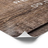 Country Rustic de avond voor repetitie diner Perfect Poster (Hoek)