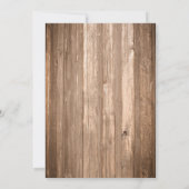 Country Rustic Hoefijzer Bruin Hout Vrijgezellenfe Kaart (Achterkant)