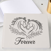 Country Rustic Horse Western Elegant Huwelijk Gastenboek