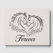 Country Rustic Horse Western Elegant Huwelijk Gastenboek (Voorkant)