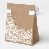 Country Rustic Lace Wedding Thank You Bedankdoosjes (Achterkant)