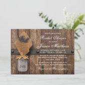 Country Rustic Lavendel Mason Jar Vrijgezellenfees Kaart (Staand voorkant)