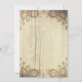 Country Rustic Mason Jar Engagement Party Kaart (Achterkant)