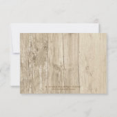 Country Rustic Mason Jar Hydrangea RSVP (Achterkant)