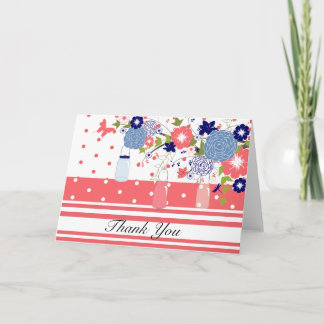 Country Rustic Mason Jar Thank You Card Bedankkaart