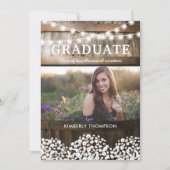 Country Rustic Photo 2025 Afstudeerfeest Kaart (Voorkant)