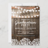 Country Rustic Photo 2025 Afstudeerfeest Kaart (Achterkant)