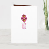 Country Rustic Roze Inmaakglazen Huwelijksprogramm Programma (Achterkant)