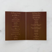 Country Rustic Roze Inmaakglazen Huwelijksprogramm Programma (Binnen)