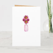 Country Rustic Roze Metselwerkkaart Programma (Achterkant)